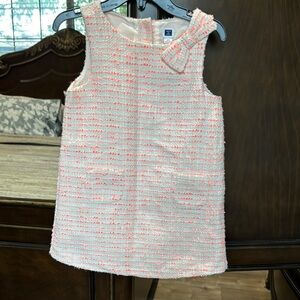 Janie Jack Charming Pink Tweed Kids Dress